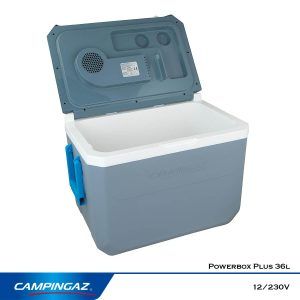 Lada frigorifica electrica 12/230V Campingaz Powerbox Plus 36l pentru camping functioneaza la priza de masina de 12V sau la priza electrica