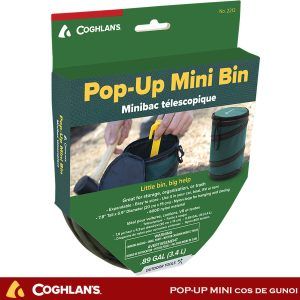 Pop-Up Mini cos de gunoi pentru camping